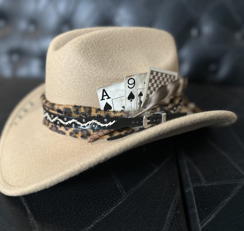 Chapéu estilo western customizado Panther TAM 54