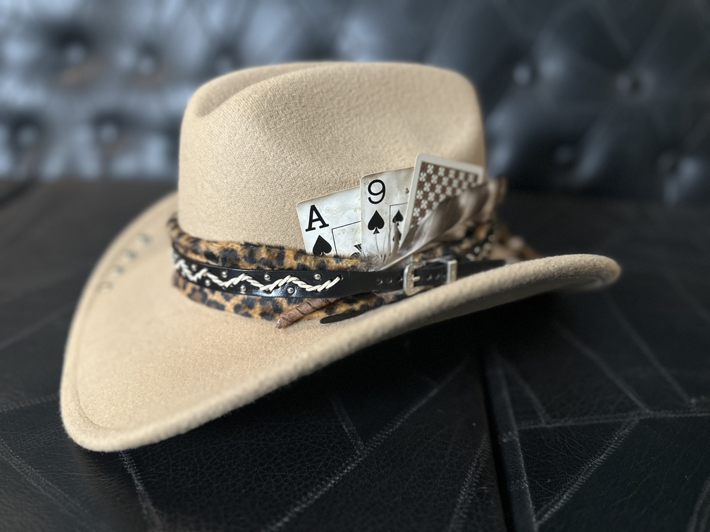 Chapéu estilo western customizado Panther TAM 54