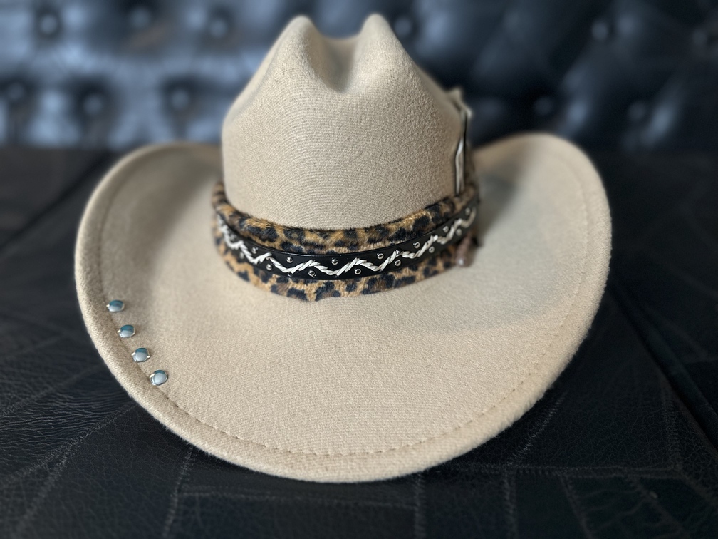 Chapéu estilo western customizado Panther TAM 54 - Imagem 5