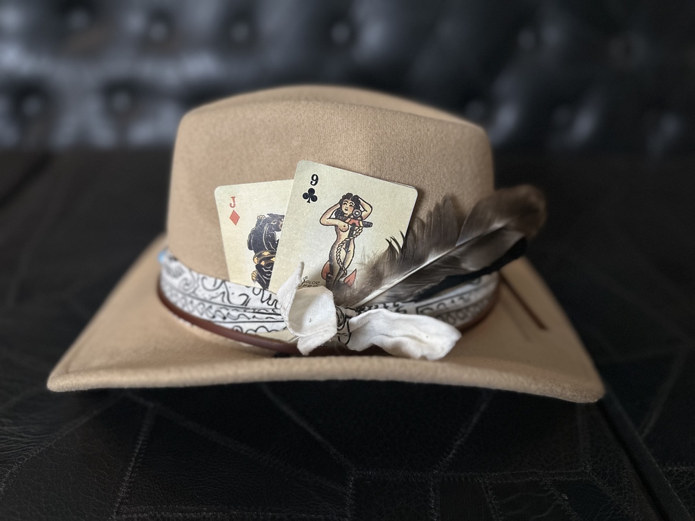 Chapéu estilo western caramelo TAM 56